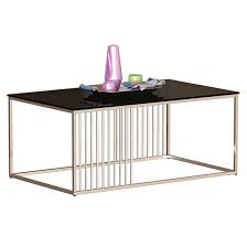 Bàn trà khung inox mặt kính cường lực BSF604I