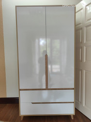 Tủ quần áo gỗ công nghiệp 2 cánh mở TQA46