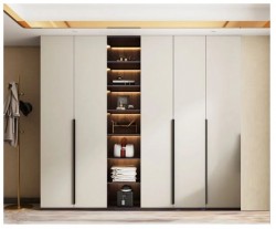 Tủ quần áo cao 4 khoang 5 cánh cửa gỗ mở đẹp TQA32