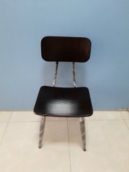 Ghế cafe gỗ sơn chân sắt GCF82