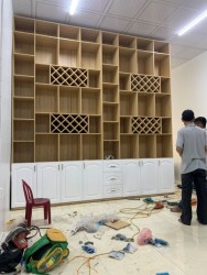 Tủ kệ trưng bày gỗ công nghiệp MDF đẹp giá rẻ KSG106