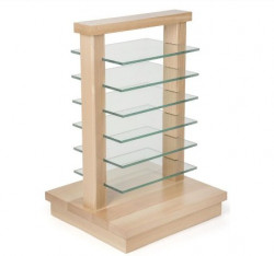 Kệ gỗ kính đứng trưng bày mỹ phẩm TKK38