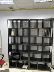 Kệ trang trí sắt gỗ đẹp hiện đại KGS44