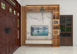 Kệ ti vi vách ngăn phòng khách KTV29