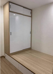 Bộ giường rộng 1m6 liền tủ quần áo phòng ngủ gia đình GTA02