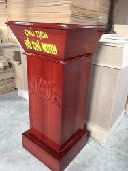 Bục tượng Bác gỗ công nghiệp BTB04