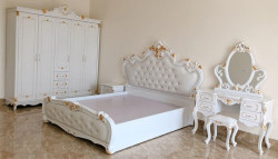 Bộ combo giường tủ tân cổ điển TQA100
