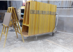 Giá đỡ tranh 2 mặt bằng gỗ gấp gọn chữ A cao 1m70 GV01