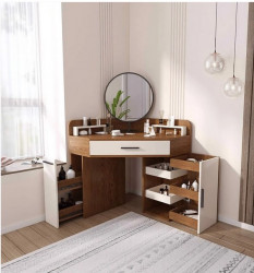 Bàn trang điển thông minh góc tường BP11