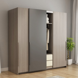 Tủ áo gỗ công nghiệp 3 khoang 3 cánh trượt TQA106