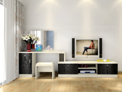 Kệ tivi kèm bàn phấn phòng ngủ sang trọng KTV66