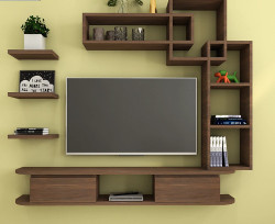 Kệ tivi gỗ treo tường giá rẻ hiện đại KTV77