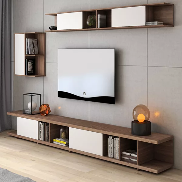 Bộ kệ tivi gỗ công nghiệp KTV90