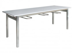 Bàn ăn công nghiệp mặt gỗ BA01-16I