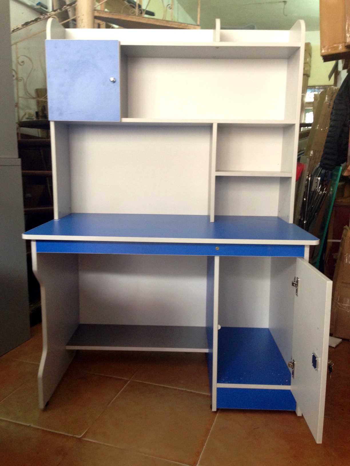 Bàn liền giá sách xuân hòa BHS-13-08 