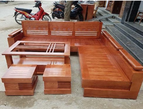 Bộ bàn ghế phòng khách gỗ sồi BPK01 2024 Đài Loan: \