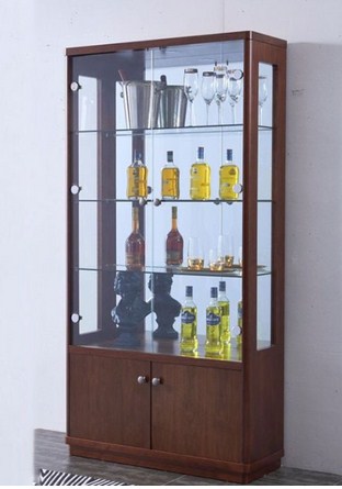 Tủ kệ gỗ kính để rượu hoặc đồ trang trí phòng khách TKK36