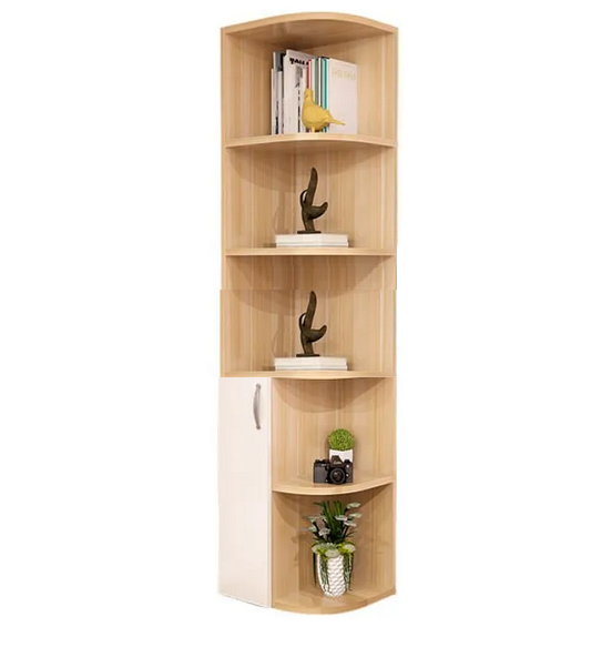 Kệ sách góc tường nhà để đồ trang trí bằng gỗ công nghiệp KGOC05